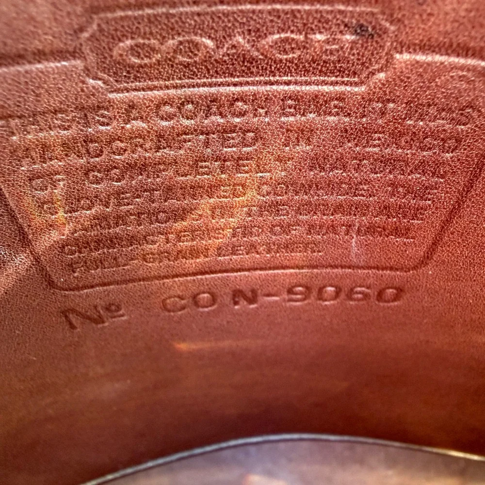 Vintage Coach Slim Duffle Shoulder Bag – Made in USA - Picture 8 of 12